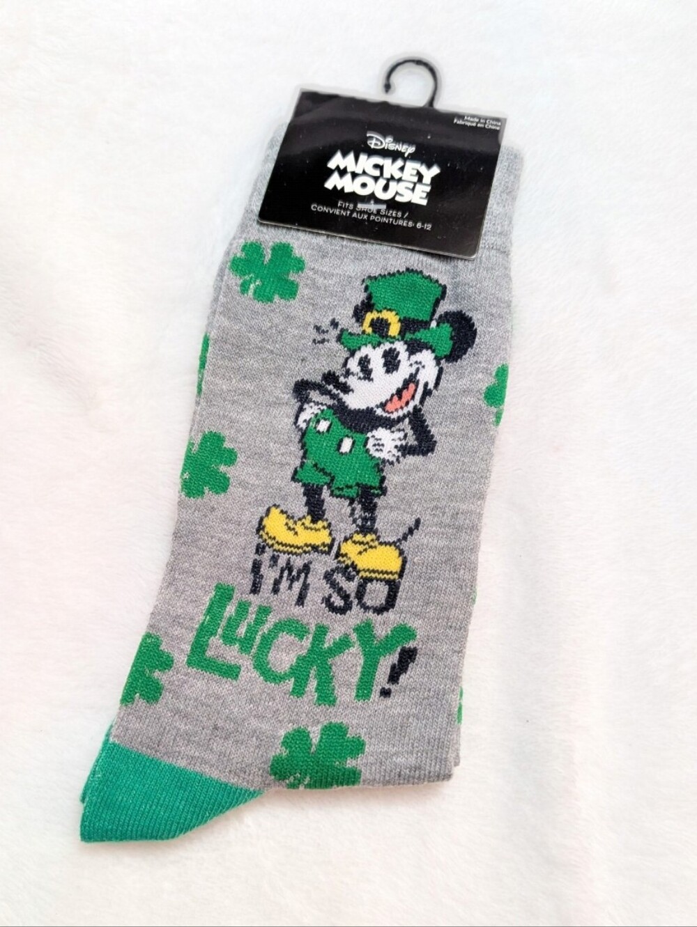 Disney Mickey Lucky Socks (womens size 6-10)
